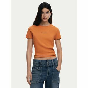 Desigual Póló 25SWTK15 Narancssárga Regular Fit kép