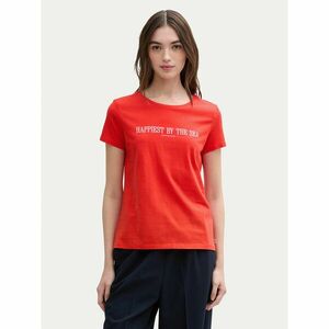 Tom Tailor Denim Póló 1045417 Piros Regular Fit kép