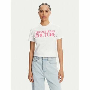Versace Jeans Couture Póló 78HAHE05 Fehér Regular Fit kép
