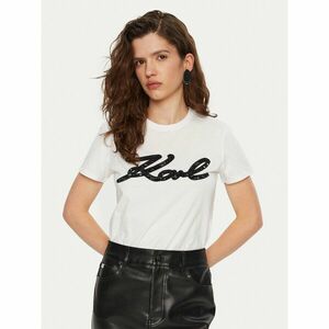 KARL LAGERFELD Póló A1W17117 Fehér Regular Fit kép