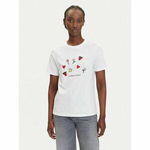 Pieces Póló Funly 17160308 Fehér Regular Fit kép
