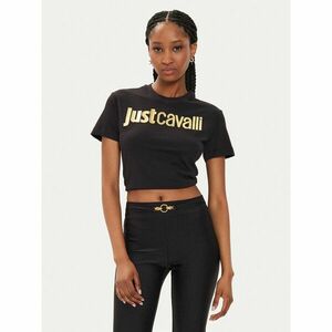 Just Cavalli Póló 76PAHG11 Fekete Slim Fit kép