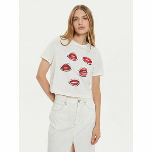 Vero Moda Póló Elena 10326789 Fehér Boxy Fit kép