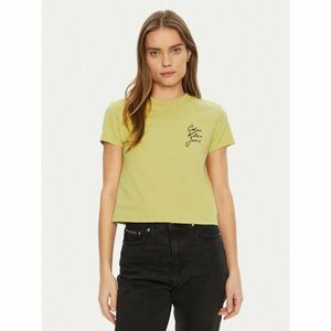 Calvin Klein Jeans Póló Script Institutional J20J224984 Zöld Slim Fit kép