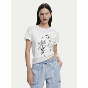 Desigual Póló Paraguay 25SWTKAB Fehér Regular Fit kép