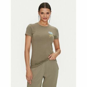 Guess Póló Flowers W4YI30 J1314 Zöld Slim Fit kép