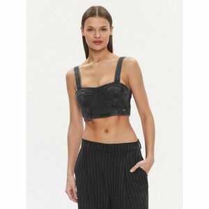 Tommy Jeans Felső Bustier Top Ah7185 DW0DW17699 Fekete Slim Fit kép