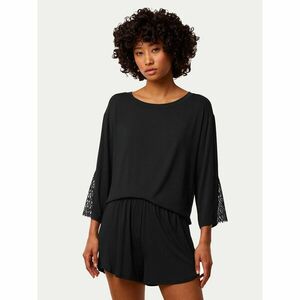 Triumph Rövid pizsama nadrág Aura Spotlight 10221415 Fekete Relaxed Fit kép
