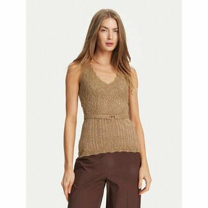 TWINSET Felső 251TT3195 Bézs Slim Fit kép