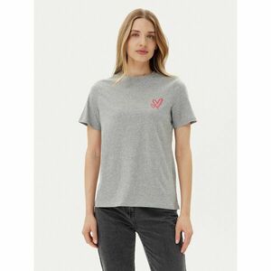 Pieces Póló Maria 17155082 Szürke Relaxed Fit kép