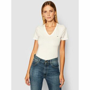 Tommy Jeans Póló Tjw Skinny Stretch DW0DW09197 Fehér Slim Fit kép