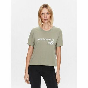 New Balance Póló Stacked WT03805 Zöld Relaxed Fit kép