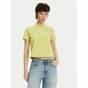 Calvin Klein Jeans Póló Monologo J20J223113 Sárga Slim Fit kép