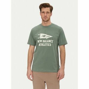 New Balance Póló MT51924 Zöld Relaxed Fit kép