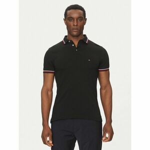 Tommy Hilfiger Pólóing Tipped MW0MW37346 Fekete Slim Fit kép