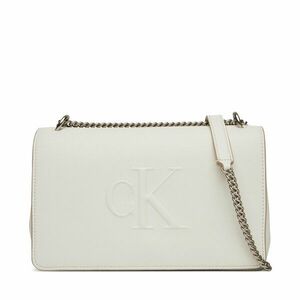 Táska Calvin Klein Jeans Sculpted Ew Flap Conv Chain LV04K3035G Fehér kép
