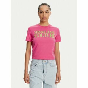 Versace Jeans Couture Póló 78HAHE05 Rózsaszín Regular Fit kép