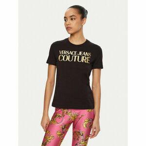 Versace Jeans Couture Póló 78HAHT01 Fekete Regular Fit kép