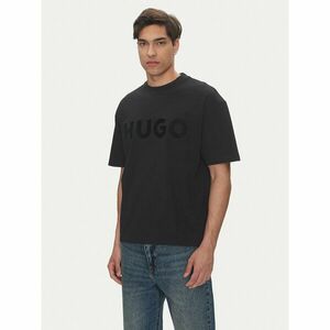 HUGO Póló Dinkee 50525765 Fekete Oversize kép
