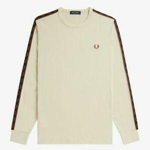 Pulóverek Fred Perry TAPED LONG SLEEVE TEE kép