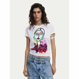 Desigual Póló Misuri 25SWTKA9 Fehér Regular Fit kép