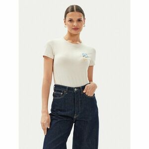 Guess Póló Flowers W4YI30 J1314 Sárga Slim Fit kép