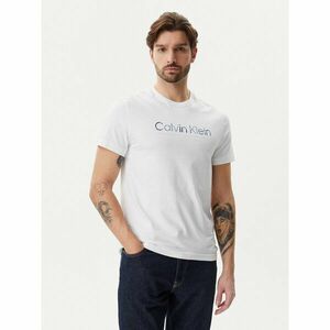 Calvin Klein Póló Satin Bonded Logo K10K114162 Fehér Regular Fit kép
