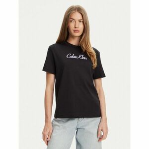 Calvin Klein Jeans Póló Classic Logo LV047C854G Fekete Regular Fit kép