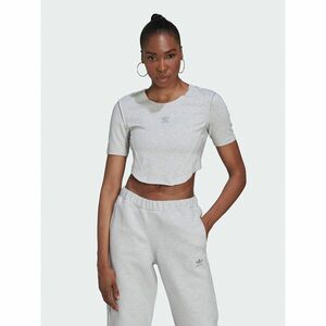 adidas Póló Crop Loungewear HL9130 Szürke Regular Fit kép