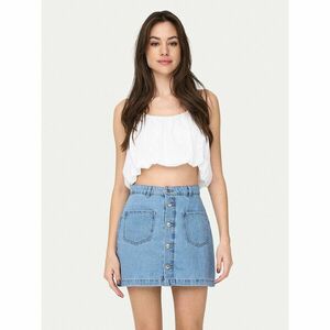 ONLY Felső Lou 15342566 Fehér Cropped Fit kép
