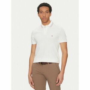 Tommy Hilfiger Pólóing Placket Interest MW0MW38459 Fehér Regular Fit kép