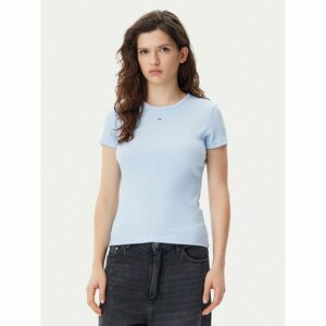 Tommy Jeans Póló Essential DW0DW17383 Kék Slim Fit kép