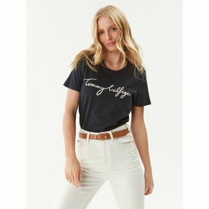 Tommy Hilfiger Póló Heritage Graphic Tee WW0WW24967 Sötétkék Regular Fit kép