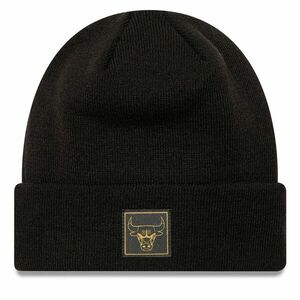 Sapka New Era Chicago Bulls Metallic Badge Cuff Knit 60424828 Fekete kép