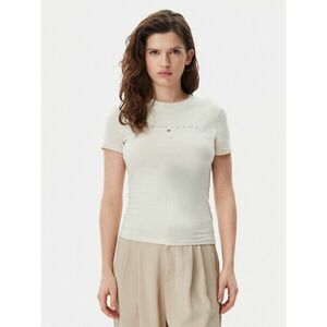 Tommy Jeans Póló Tonal Linear DW0DW20315 Bézs Slim Fit kép