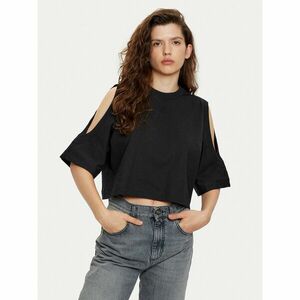HUGO Póló Dewaja 50530453 Fekete Oversize kép