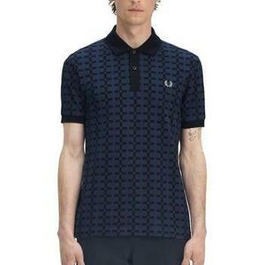 Pólók / Galléros Pólók Fred Perry JACQUARD PRINT POLO SHIRT kép