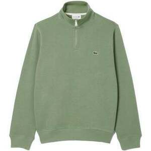 Pulóverek Lacoste Zip-Up High Neck Interlock Sweatshirt Thyme kép