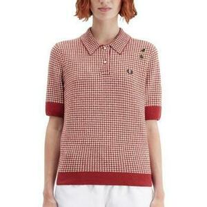 Pólók / Galléros Pólók Fred Perry GINGHAM KNITTED SHIRT kép