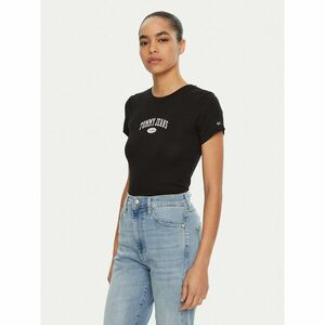 Tommy Jeans Póló DW0DW19435 Fekete Slim Fit kép