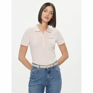 Tommy Hilfiger Pólóing Logo WW0WW41032 Rózsaszín Slim Fit kép