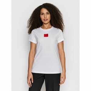 Hugo Póló Logo Label 50456008 Fehér Regular Fit kép
