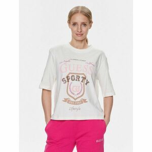 Guess Póló V4RI07 K8FQ4 Fehér Boxy Fit kép