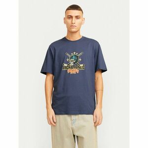 Jack&Jones Póló Eight Skull 12264841 Sötétkék Standard Fit kép
