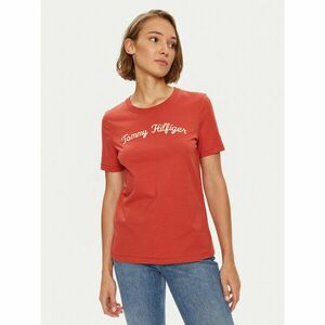 Tommy Hilfiger Póló Script WW0WW42589 Piros Regular Fit kép