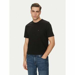 Tommy Hilfiger Póló Essential Solid Pocket Tee MW0MW37283 Fekete Regular Fit kép