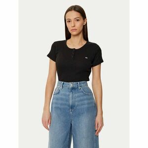 Tommy Jeans Póló DW0DW19502 Fekete Slim Fit kép