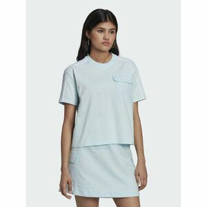 adidas Póló Adicolor Classics Poplin Back Loose Tee HL9302 Kék Loose Fit kép