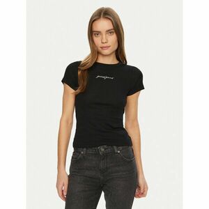 Guess Jeans Póló W5RI57 KA0H1 Fekete Slim Fit kép