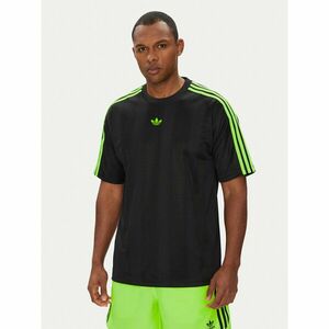 adidas Póló adicolor Jacquard JW5878 Fekete Loose Fit kép